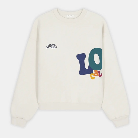 NEW Madhappy Local Optimist Fleece Crewneck - Picture 1 of 4